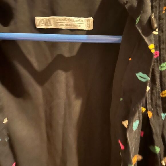 Zara  Kid Girls Buttoned Cute Shirt Dress Sz 6 - Picture 4 of 8